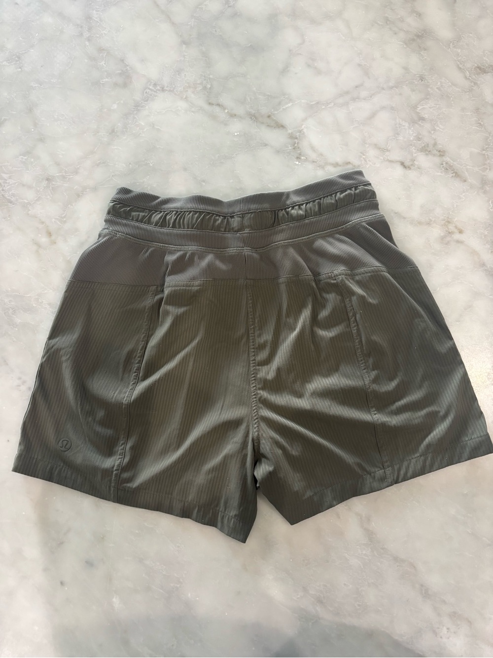 Lululemon Athletica Olive Green Ribbed Athletic Shorts Size 2